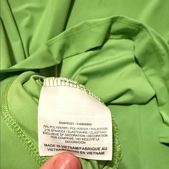 Men’s Large Nike Golf Green Dri-Fit Polo Shirt with Diamond Pattern - Picture 5 of 8